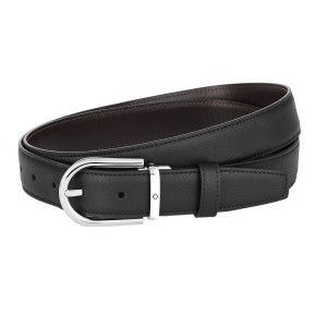 Thắt Lưng Montblanc Business Belt 30mm 2 Mặt Đen/ Nâu 128757