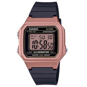 Đồng Hồ Casio Nam Điện Tử Mặt Chữ Nhật W-217HM-5AVDF 41x43mm