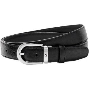 Thắt Lưng Montblanc Montblanc Black Printed Leather Belt 114416 mẫu mã bắt mắt thu hút mọi ánh nhìn