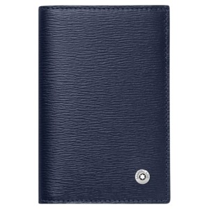 VÍ THẺ MONTBLANC 4810 WESTSIDE BUSINESS CARD HOLDER INDIGO 118662 7.5x11CM