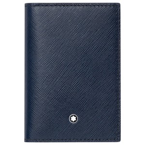 VÍ THẺ MONTBLANC SARTORIAL BUSINESS CARD HOLDER INDIGO 113225 7.5x11CM