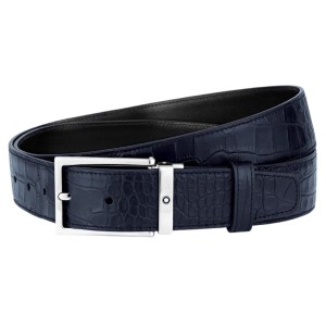 THẮT LƯNG MONTBLANC BLUE 35MM LEATHER BELT 126738 
