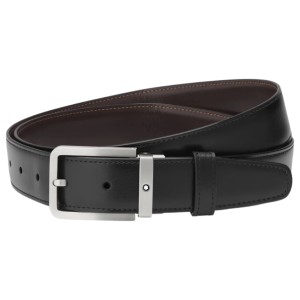 Thắt Lưng Montblanc Black/brown 32 mm Reversible Leather Belt 126025