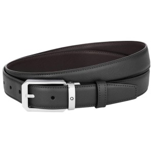 Thắt Lưng Montblanc Black/Brown 30mm Reversible Leather Belt 128759