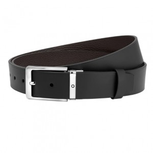 THẮT LƯNG MONTBLANC RECTANGULAR ROUNDED SHINY PALLADIUM - COATED PIN BUCKLE BELT 123909 có giá 6.900.000 tại Qwatch