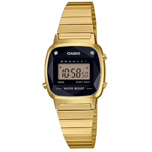 Đồng hồ Casio Nữ Điện Tử Kim Cương LA670WGAD-1DF 25x30mm