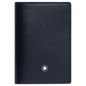 VÍ THẺ MONTBLANC MEISTERSTUCK BUSINESS CARD HOLDER WITH GUSSET BLUE 126211 7.5x11CM