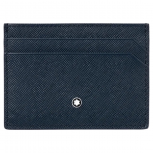 VÍ THẺ MONTBLANC SARTORIAL POCKET 5CC INDIGO 128596 7.2x9.2CM