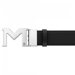 THẮT LƯNG MONTBLANC M BUCKET BLACK 35MM REVERSIBLE LEATHER BELT 127697