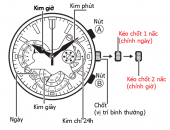 Cách chỉnh đồng hồ Casio Edifice 3 nút đơn giản